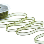 velo bordi raso 10 mm verde muschio