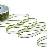 velo bordi raso 10 mm verde muschio