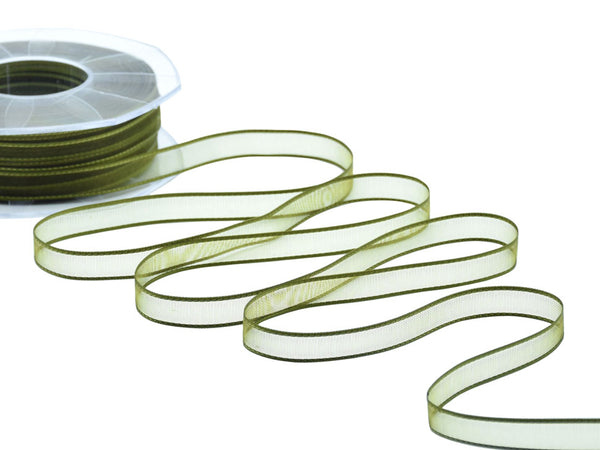velo bordi raso 10 mm verde muschio