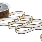 velo bordi raso 10 mm marrone
