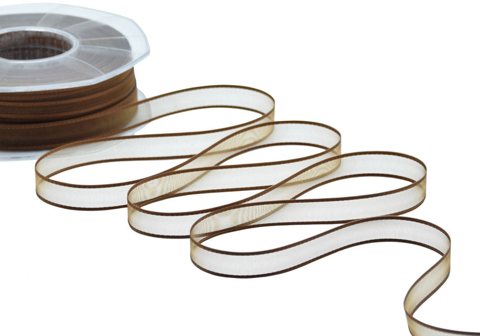 velo bordi raso 10 mm marrone