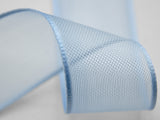 Veil Borders Satin 10 mm Blue Bébé