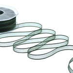 velo bordi raso 10 mm verde inglese