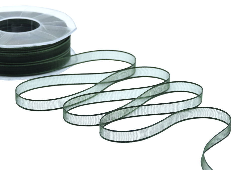 velo bordi raso 10 mm verde inglese