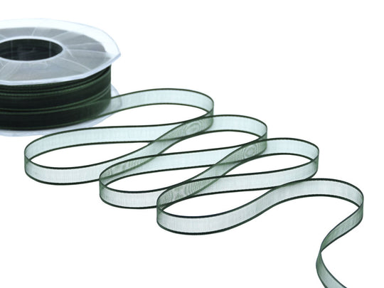 velo bordi raso 10 mm verde inglese