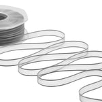 velo bordi raso 10 mm grigio perla