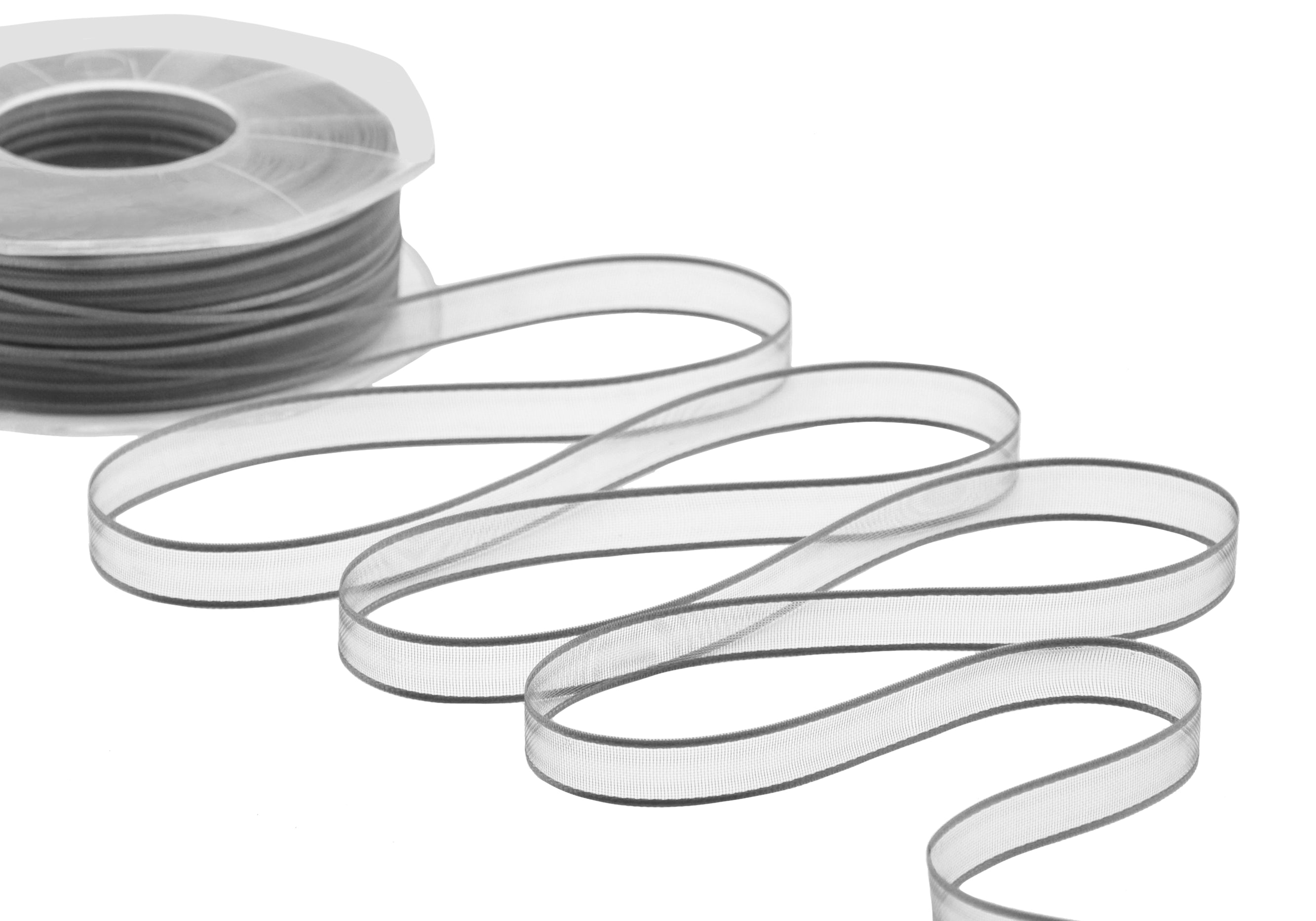 velo bordi raso 10 mm grigio perla