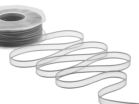 velo bordi raso 10 mm grigio perla