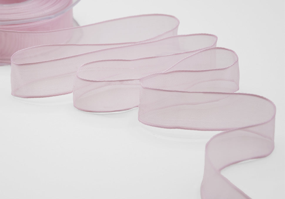 velo bordi rame 15 mm rosa baby