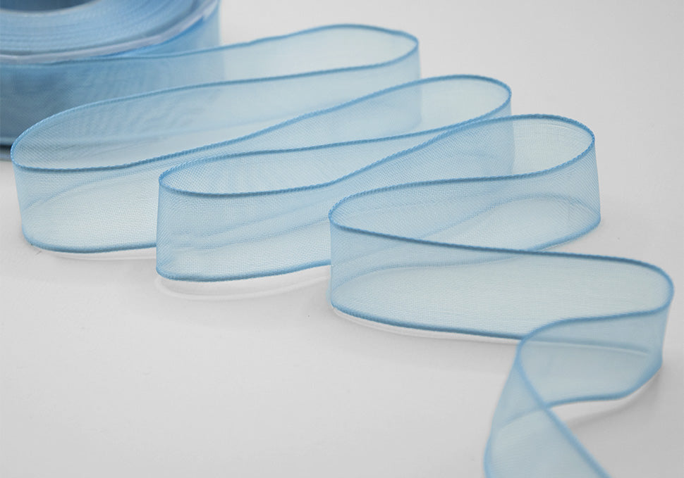 velo bordi rame 15 mm azzurro baby