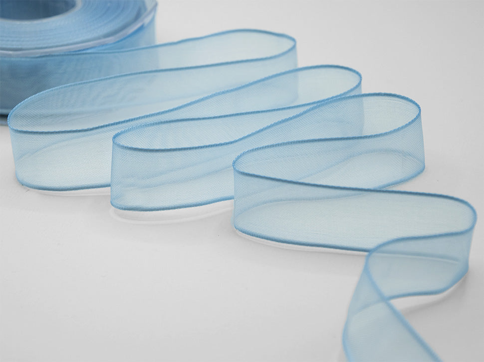 velo bordi rame 15 mm azzurro baby