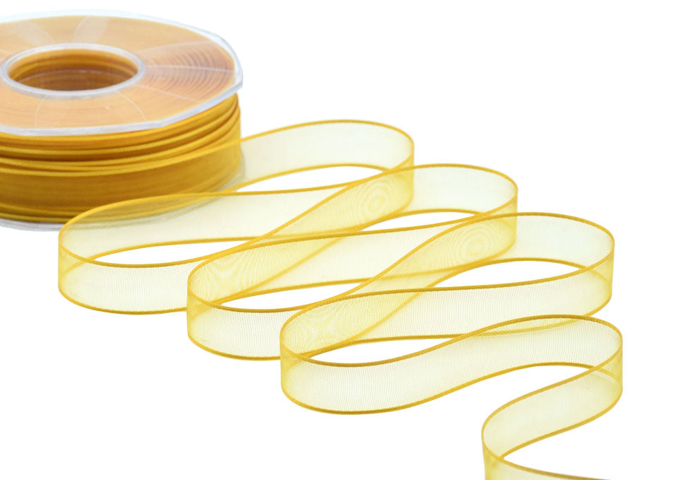 velo bordi raso 15 mm giallo sole