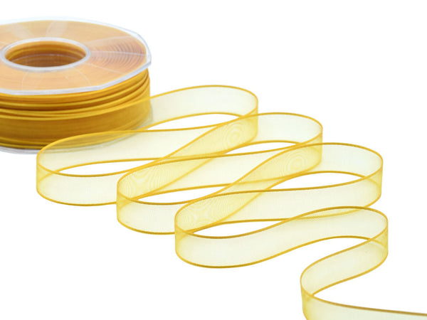 velo bordi raso 15 mm giallo sole