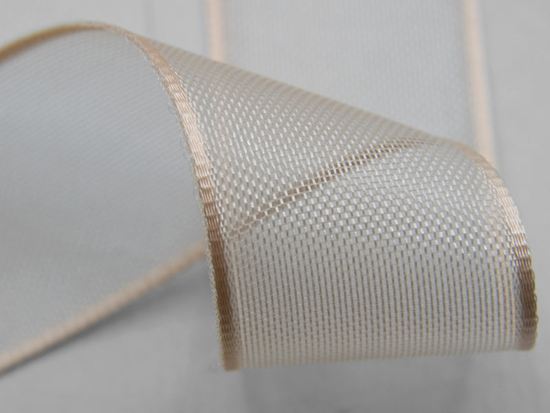 Velo Bordi Raso 15 mm Albicocca Chiaro