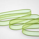 velo bordi raso 15 mm verde pistacchio