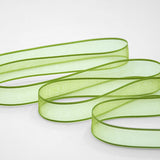velo bordi raso 15 mm verde pistacchio