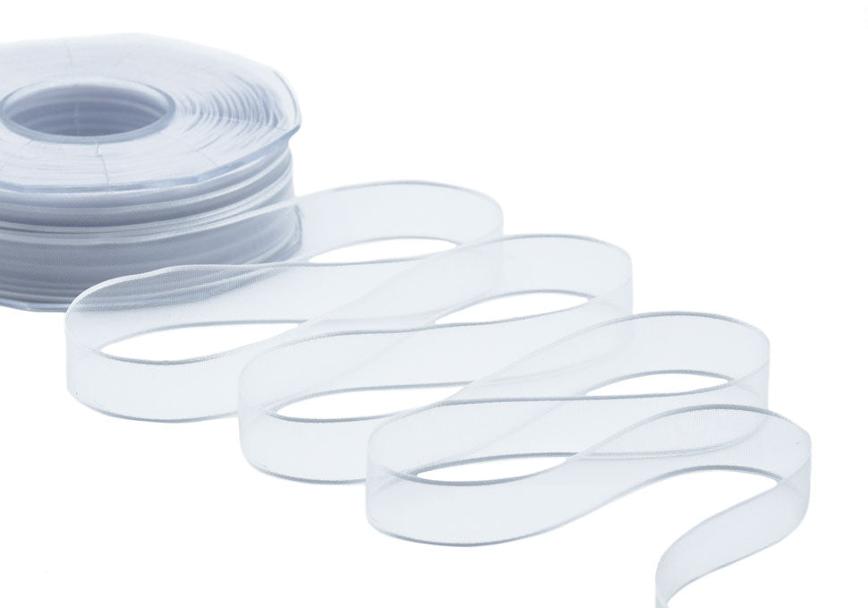 velo bordi raso 15 mm bianco ottico