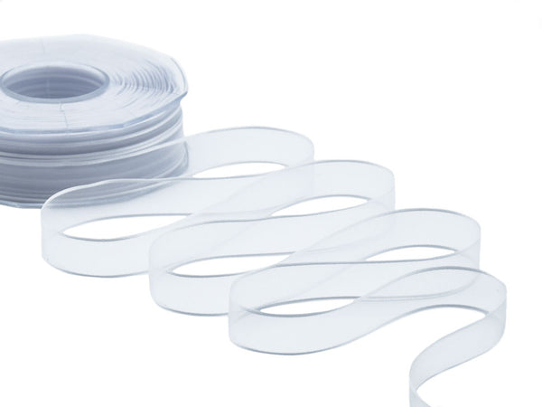 velo bordi raso 15 mm bianco ottico