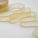 velo bordi raso 15 mm giallo oro
