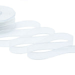 velo bordi raso 15 mm bianco naturale