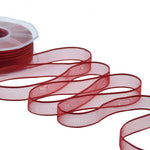 velo bordi raso 15 mm rosso