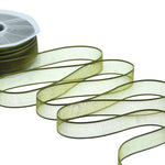 velo bordi raso 15 mm verde muschio