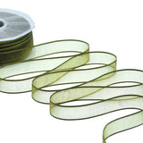 velo bordi raso 15 mm verde muschio