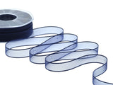 velo bordi raso 15 mm blu scuro