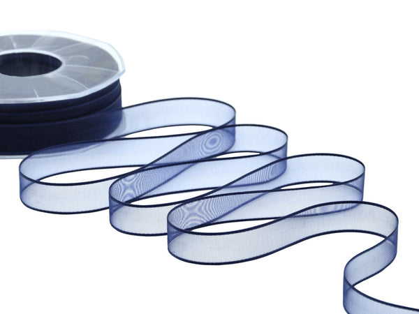 velo bordi raso 15 mm blu scuro