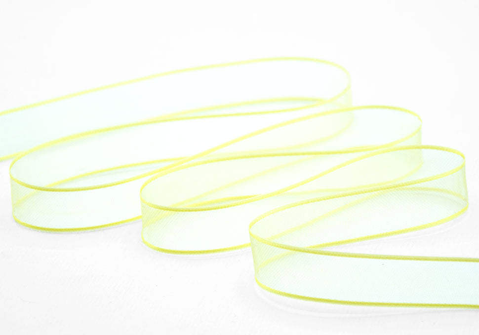 velo bordi raso 15 mm giallo chiaro