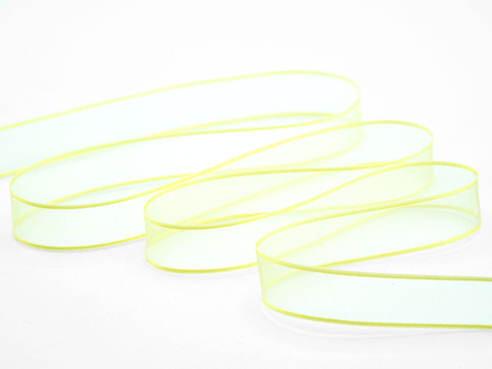 velo bordi raso 15 mm giallo chiaro