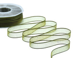 Velo Bordi Raso 15 mm Verde Muschio