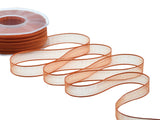 Borders Velo Satin de 15 mm de pêche orange