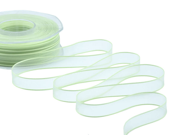 Veil Bords Satin 15 mm clair Apple vert clair