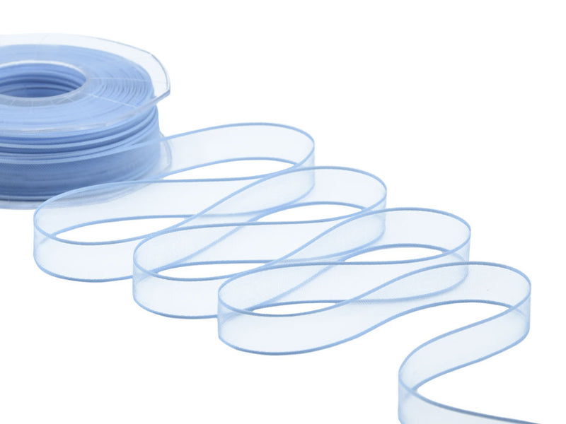 Borders Velo Satin 15 mm bleu bébé