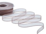 velo bordi raso 15 mm cipria scuro