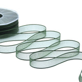 velo bordi raso 15 mm verde inglese