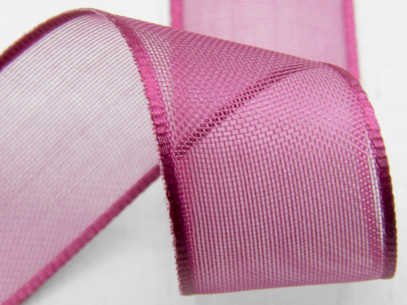 Bords de voile Satin 15 mm cyclamen