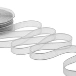 velo bordi raso 15 mm grigio perla