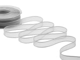velo bordi raso 15 mm grigio perla