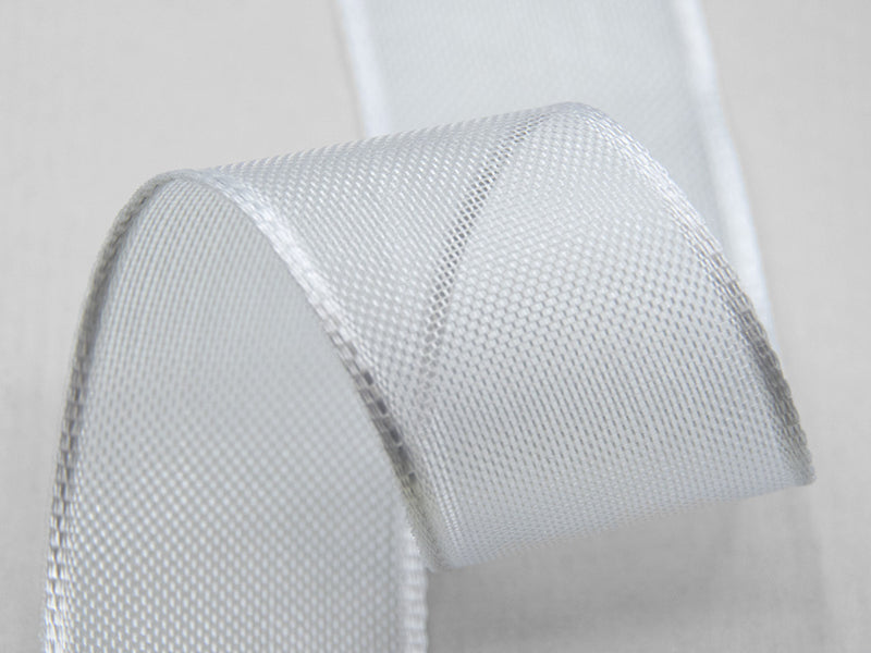 Velo Bordi Rame 25 mm Bianco Ottico