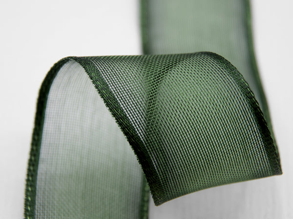 Velo Bordi Rame 25 mm Verde Inglese