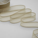 velo bordi raso 25 mm beige