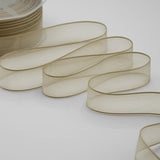 velo bordi raso 25 mm beige