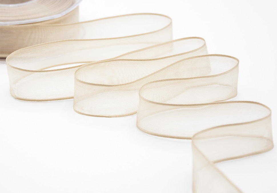 velo bordi rame 40 mm beige