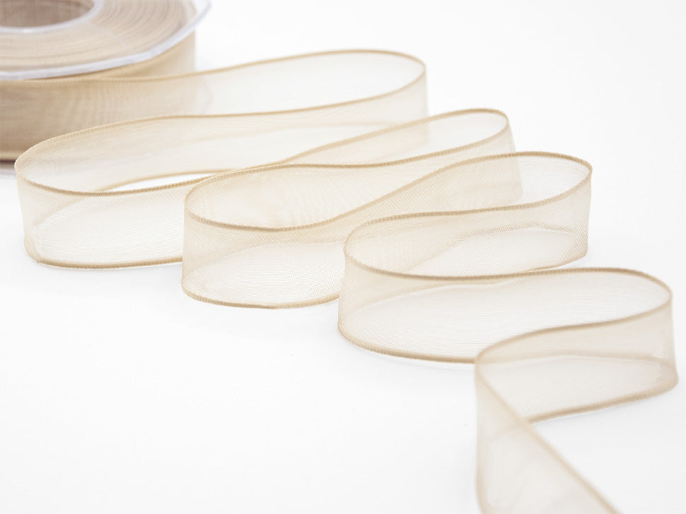 velo bordi rame 40 mm beige