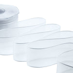 velo bordi raso 40 mm bianco ottico