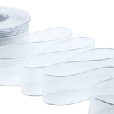 velo bordi raso 40 mm bianco ottico