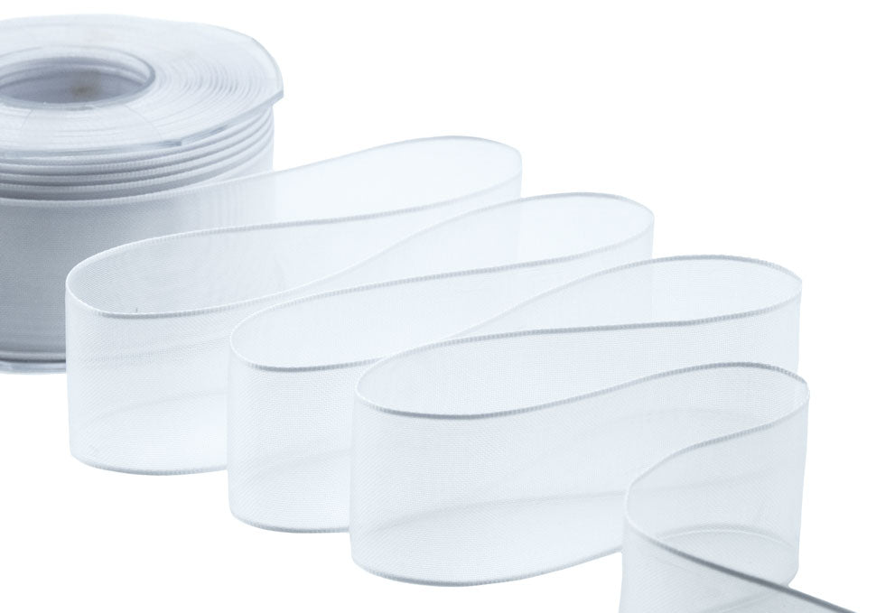 velo bordi raso 40 mm bianco ottico