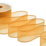 velo bordi raso 40 mm giallo oro